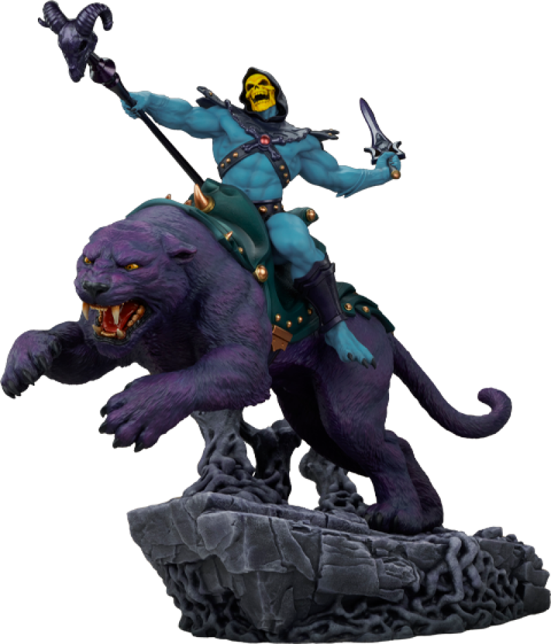 Skeletor & Panthor Classic Deluxe Sixth Scale Maquette by Tweeterhead