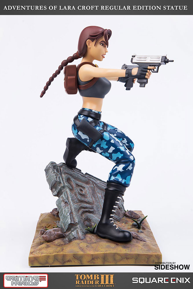 lara croft statue