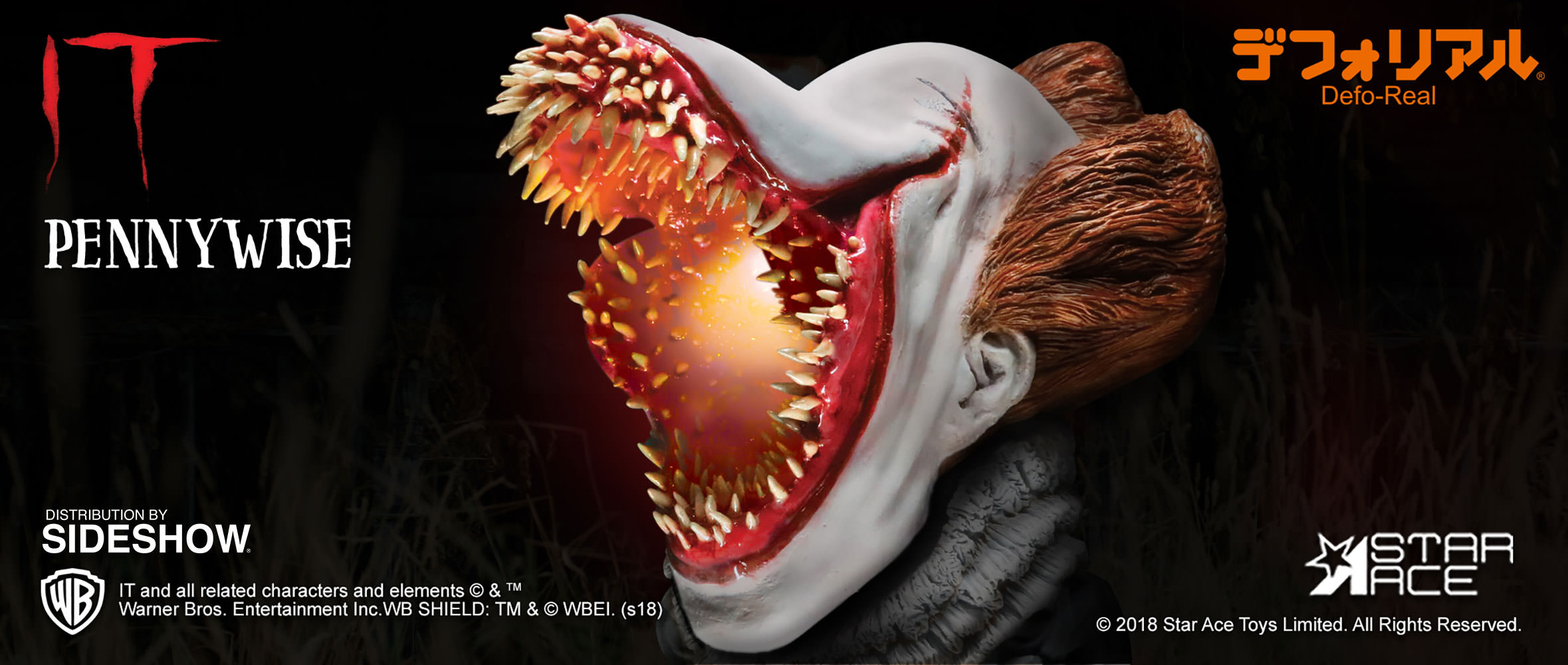 Pennywise Scary Light-Up Version Vinyl Collectible | Sideshow Collectibles