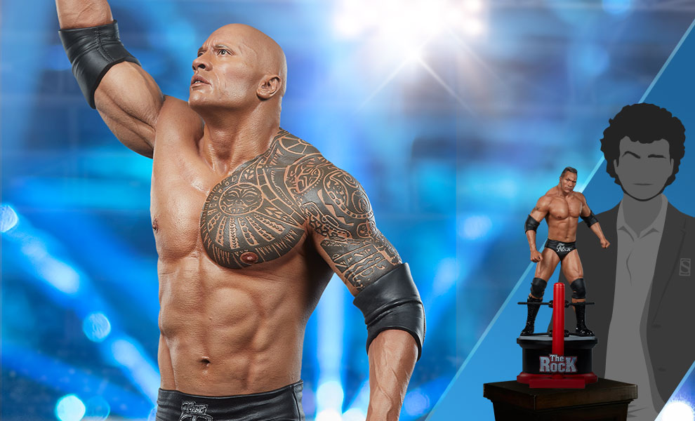 The Rock WWE Statue