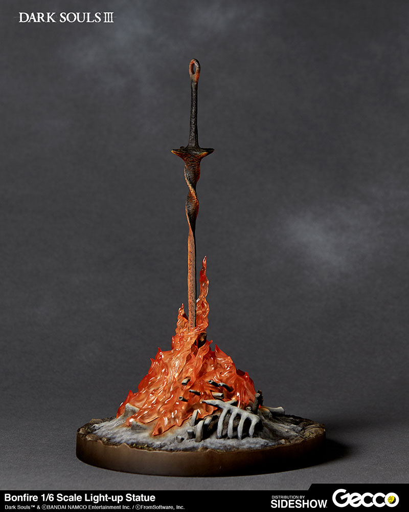 dark souls led bonfire statue
