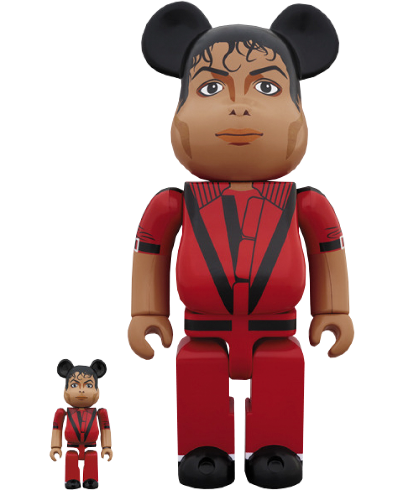Be@rbrick Michael Jackson Red Jacket 100% and 400% Designer Toy by Medicom Toy