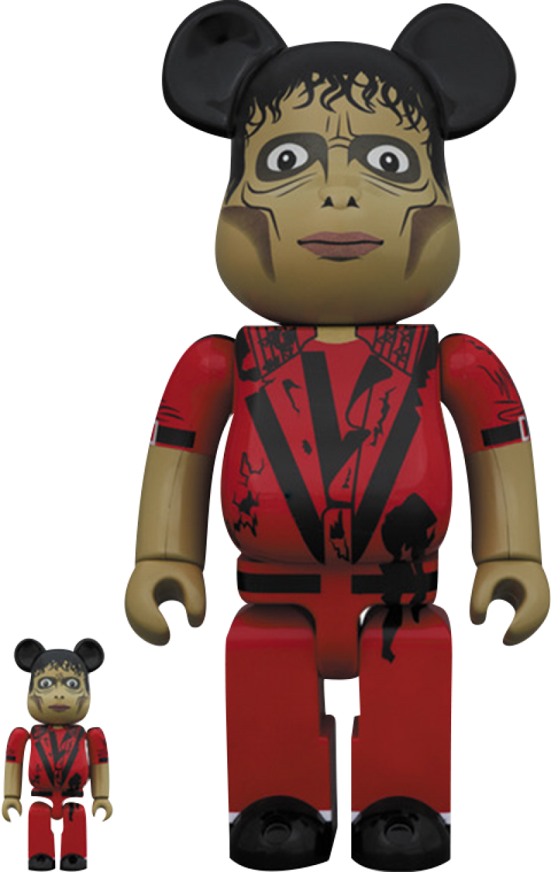 Be@rbrick Michael Jackson Zombie 100% and 400% Designer Toy by Medicom Toy