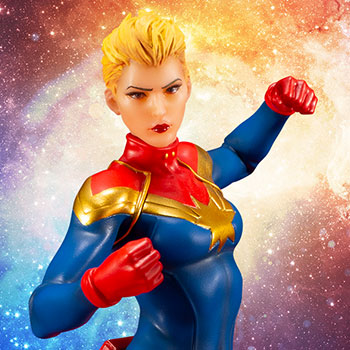 Marvel Avengers Captain Marvel ArtFX+ Statue By Kotobukiya - 1/10 Scale Comic Book Collectible Figure
