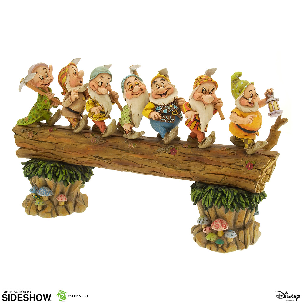 disney traditions seven dwarfs precarious pyramid figurine