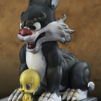 FIGURINE GRANNY GRANDMA Grosminet Sylvester Jr figure Looney Tunes