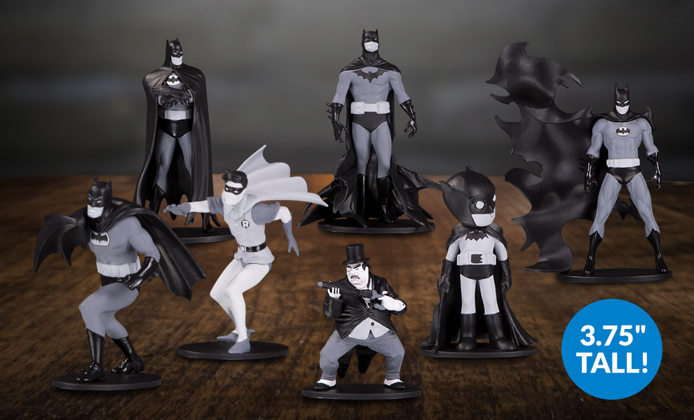 batman black and white figures