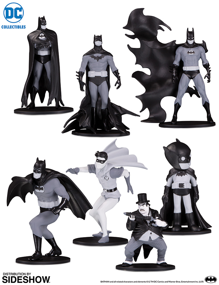 Pack Mini Figure Set 4 DC Comics Batman Black & White 7