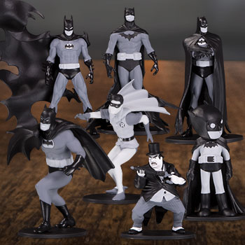 Pack Mini Figure Set 4 DC Comics Batman Black & White 7