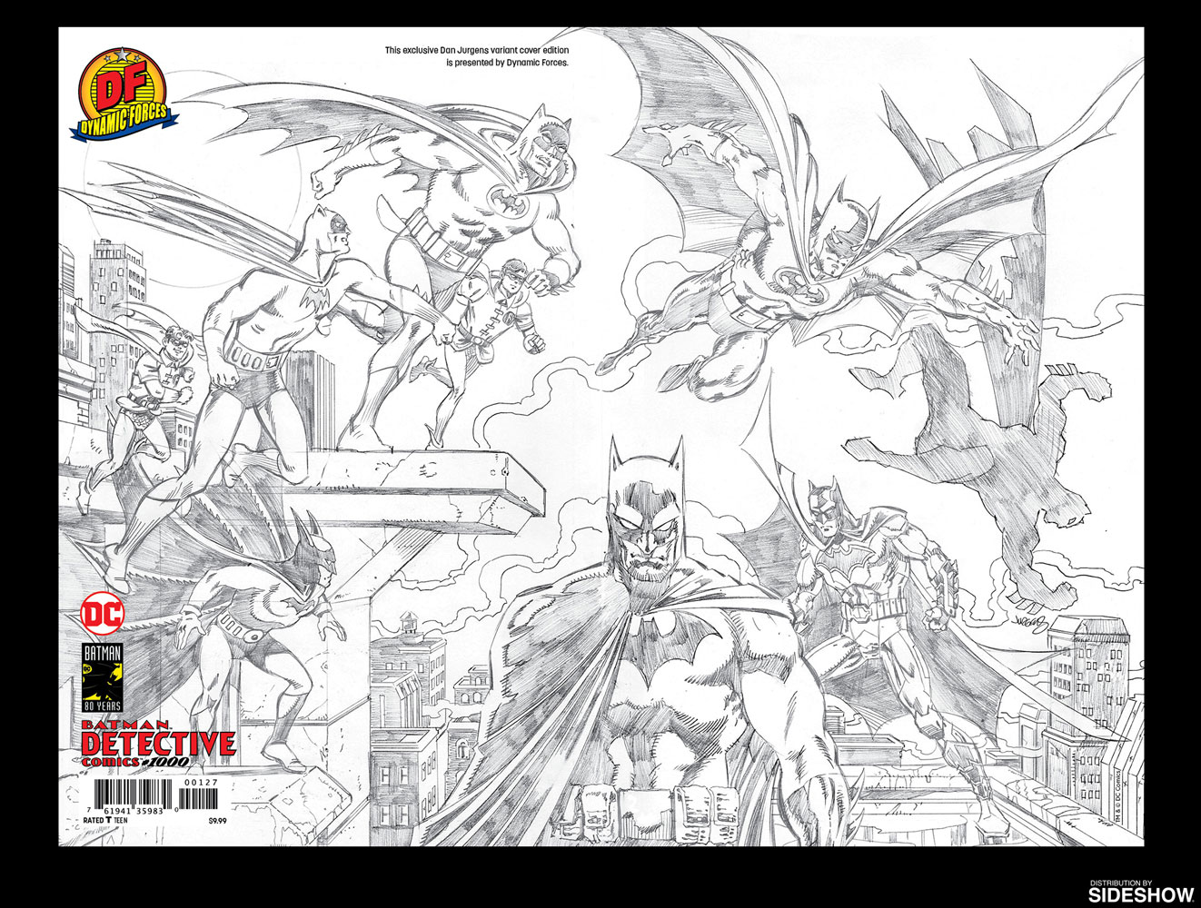 Detective comics 1000 pure pencil sketch edition prototype shown