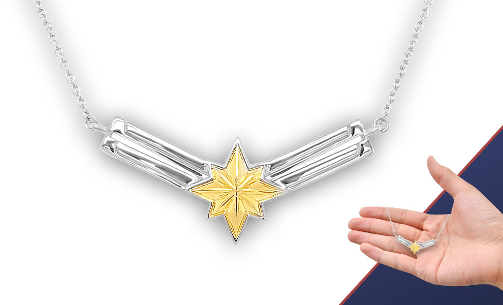 Gallery Feature Image of Captain Marvel's Necklace - Gold Jewelry - Click to open image gallery