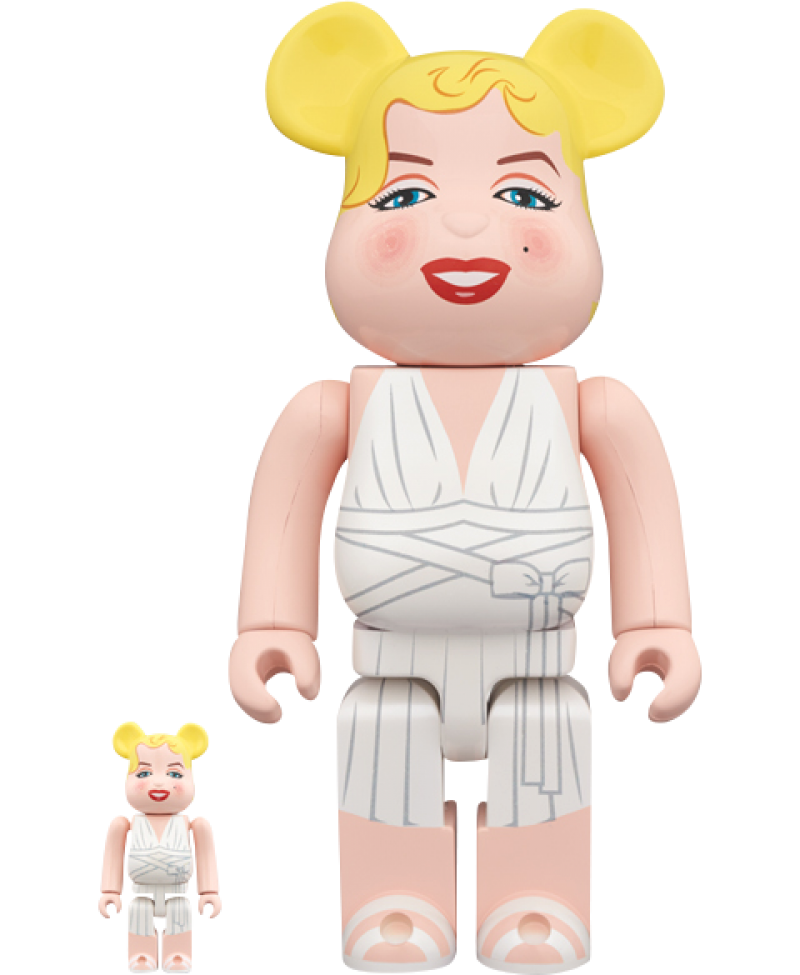 Be@rbrick Marilyn Monroe 100% and 400% Designer Toy by Medicom Toy