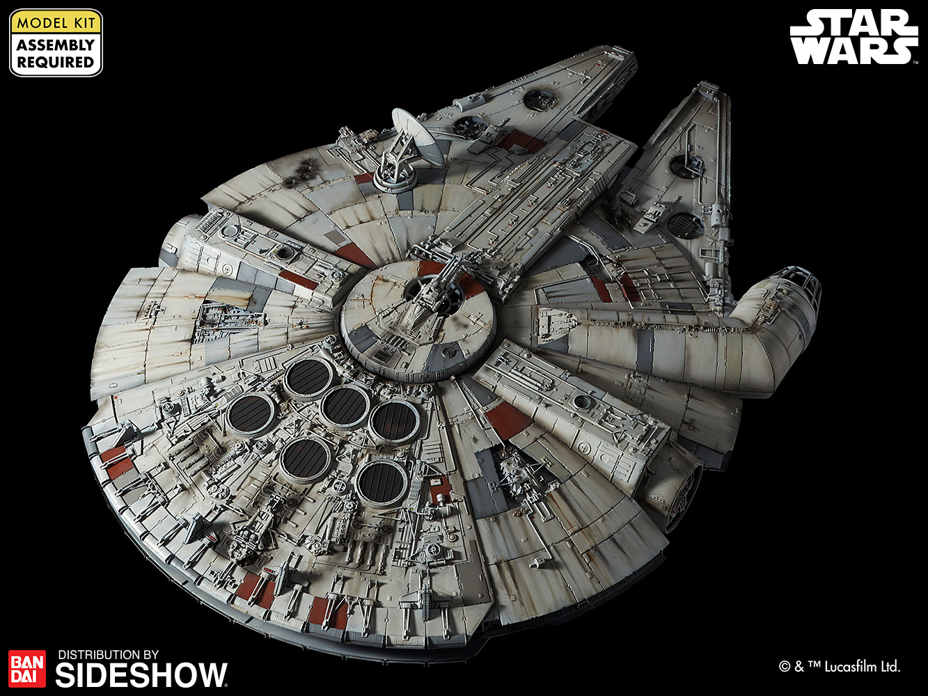 star wars millennium falcon model kit