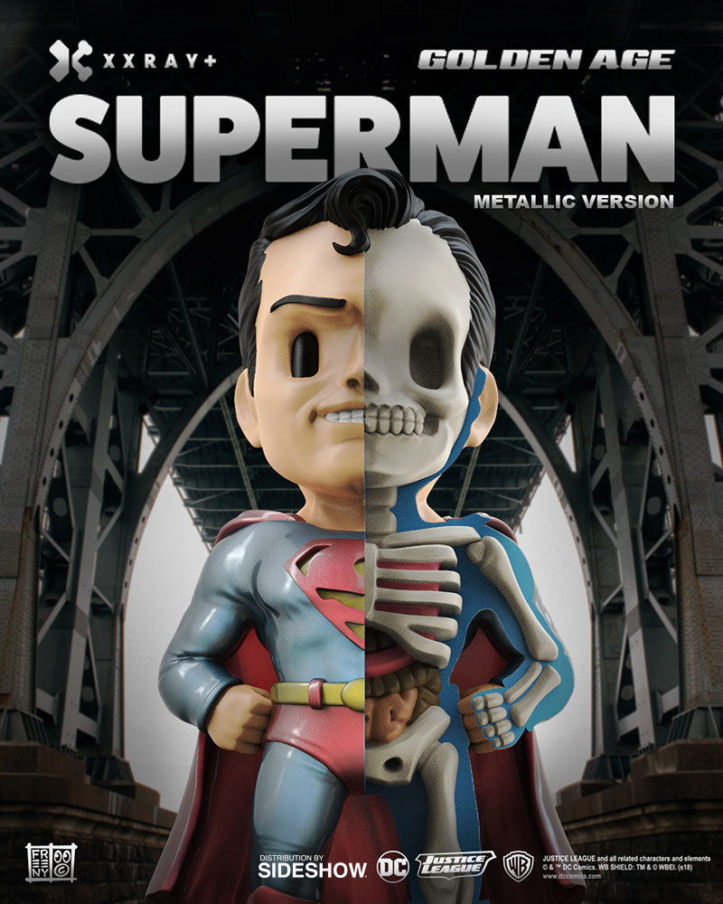 Mighty Jaxx GOLDEN AGE SUPERMAN XXRAY 4/" Vinyl Figure