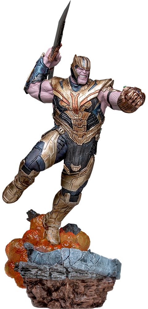 action figure thanos iron studios