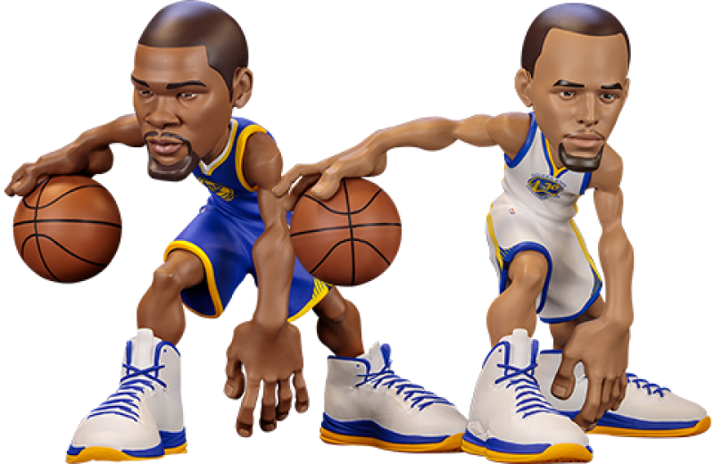Stephen Curry and Kevin Durant SmALL-Stars Figurine by ICONai