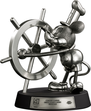 Mickey Mouse Limited Edition Steamboat Willie Figurine Pewter Collectible