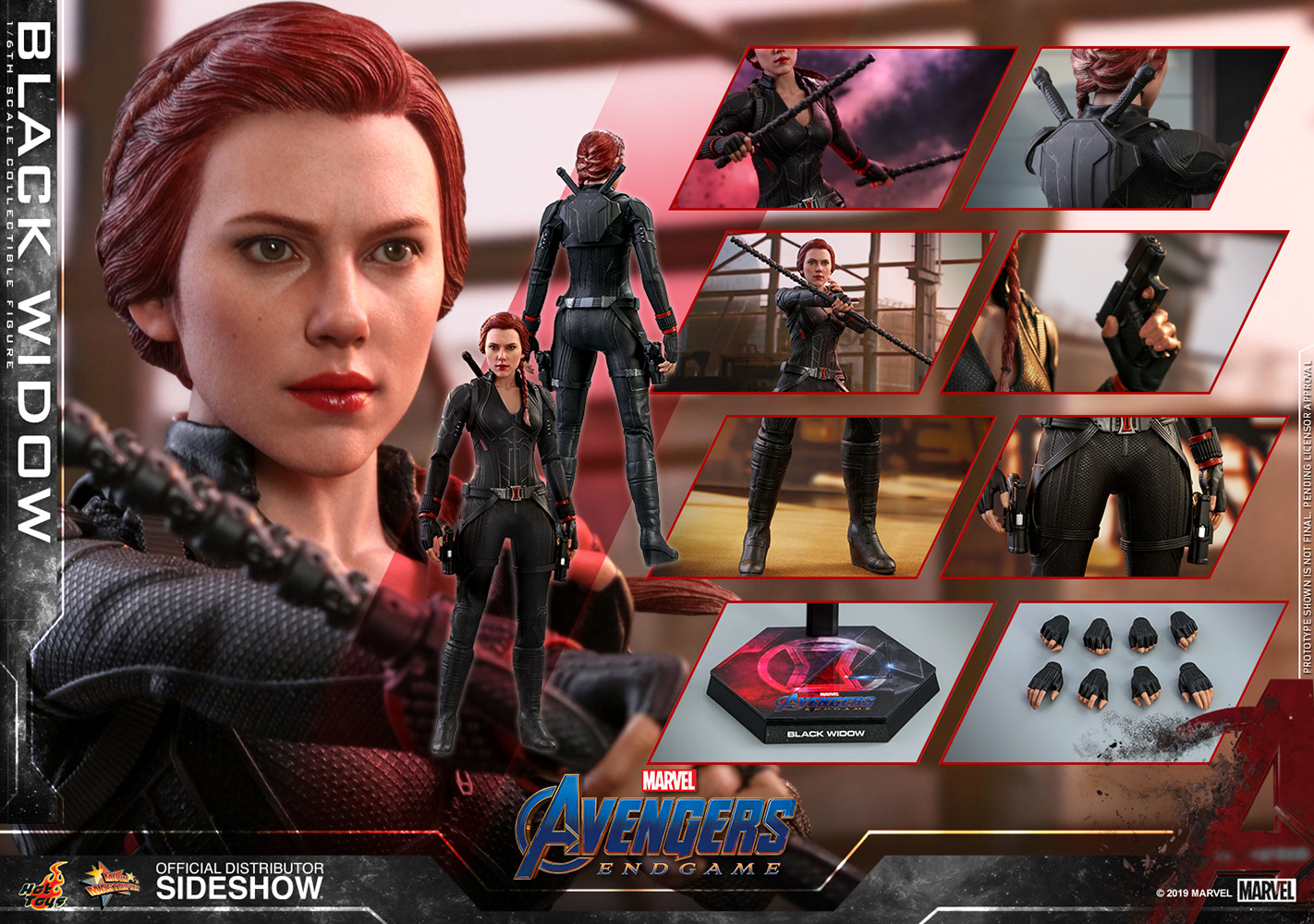black widow resin model