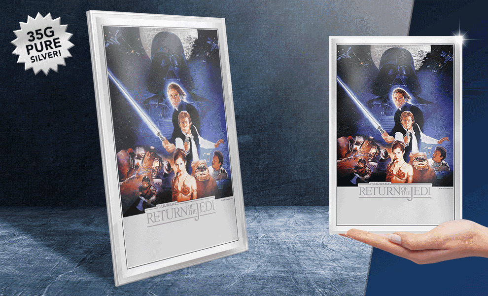 Gallery Feature Image of Star Wars: Return of the Jedi Silver Foil Silver Collectible - Click to open image gallery