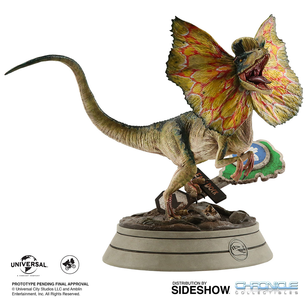 Jurassic Park Dilophosaurus Statue From Chronicle Collectibles Sideshow Collectibles