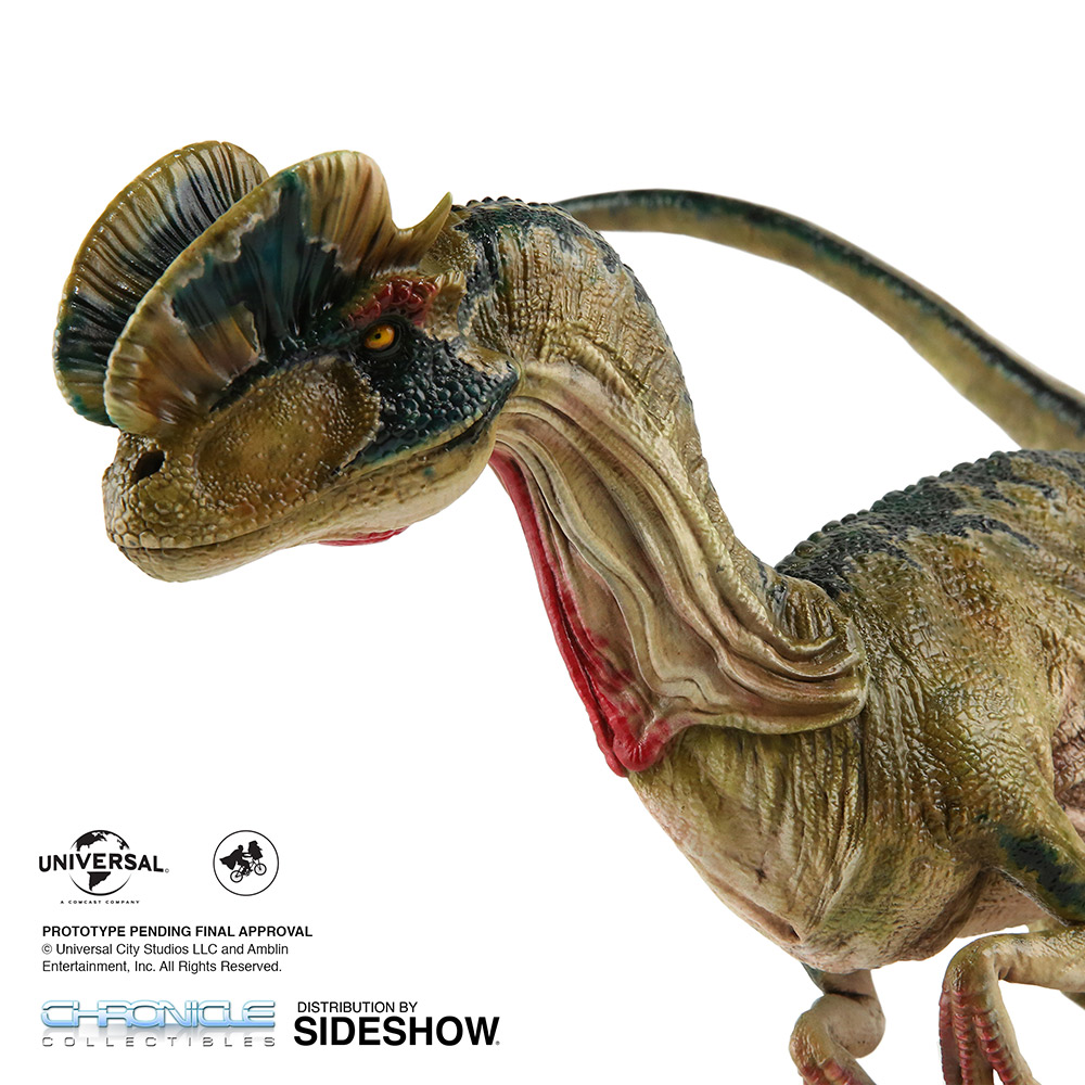 dilophosaurus size jurassic park