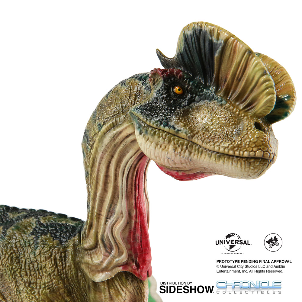 dilophosaurus size jurassic park