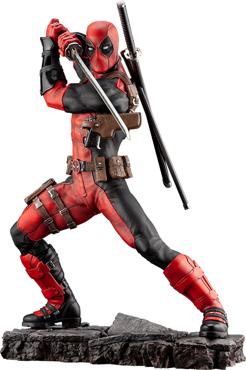 deadpool head statue