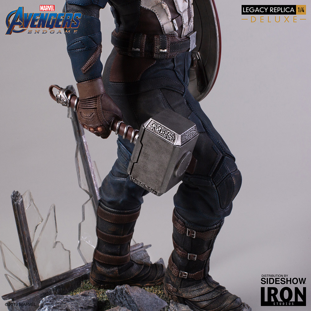 avengers game captain america statue