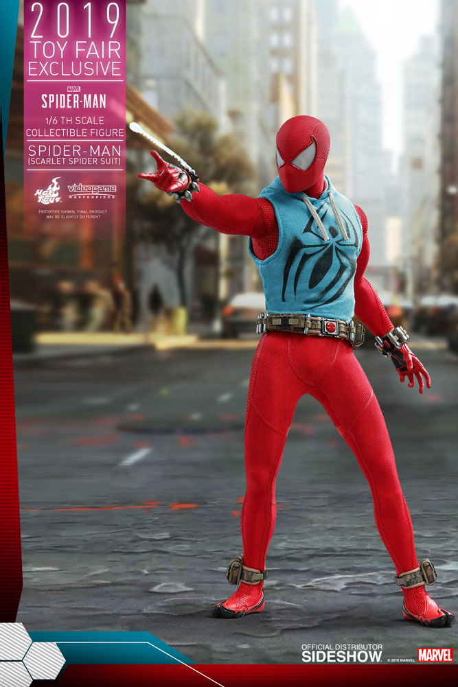 scarlet spider man figure