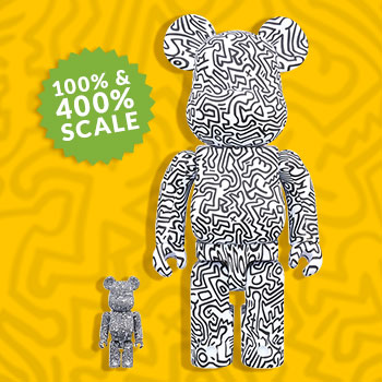 Be@rbrick Keith Haring #4 100% and 400% Collectible Set