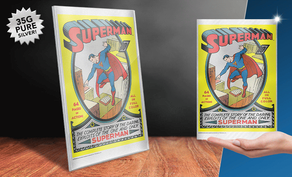 Gallery Feature Image of Superman #1 Silver Foil Silver Collectible - Click to open image gallery