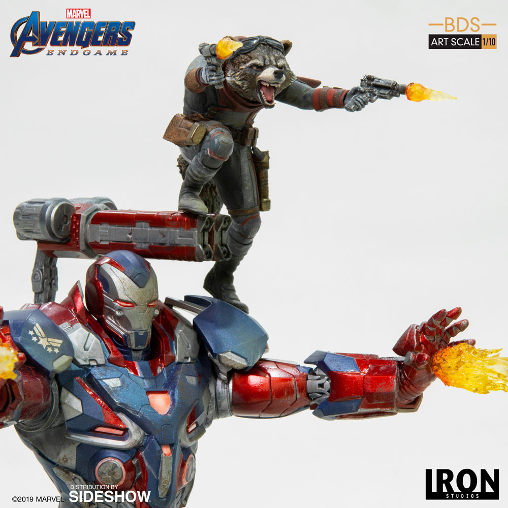 Marvel Iron Patriot Rocket Statue By Iron Studios