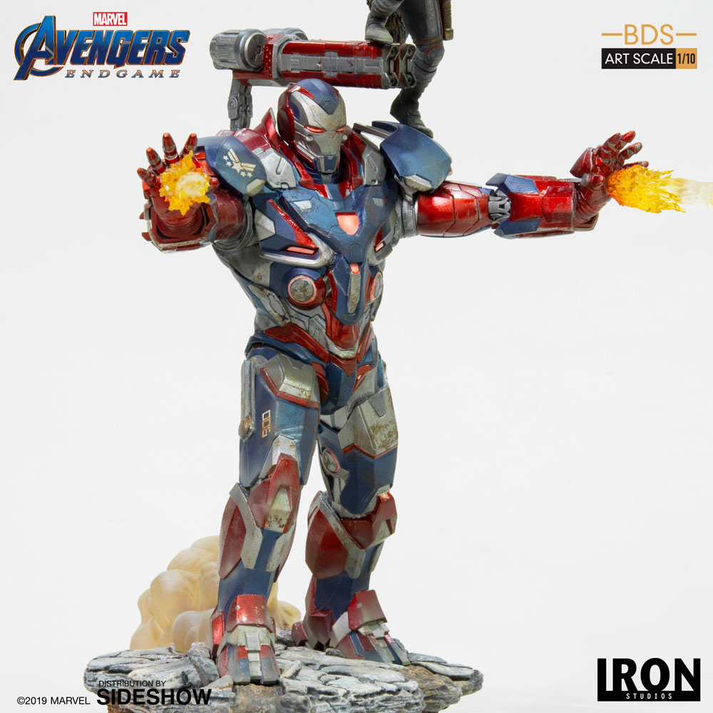 Marvel Iron Patriot Rocket Statue By Iron Studios