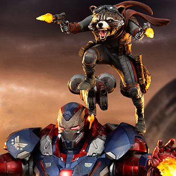 Iron Patriot & Rocket Marvel 1:10 Scale Statue