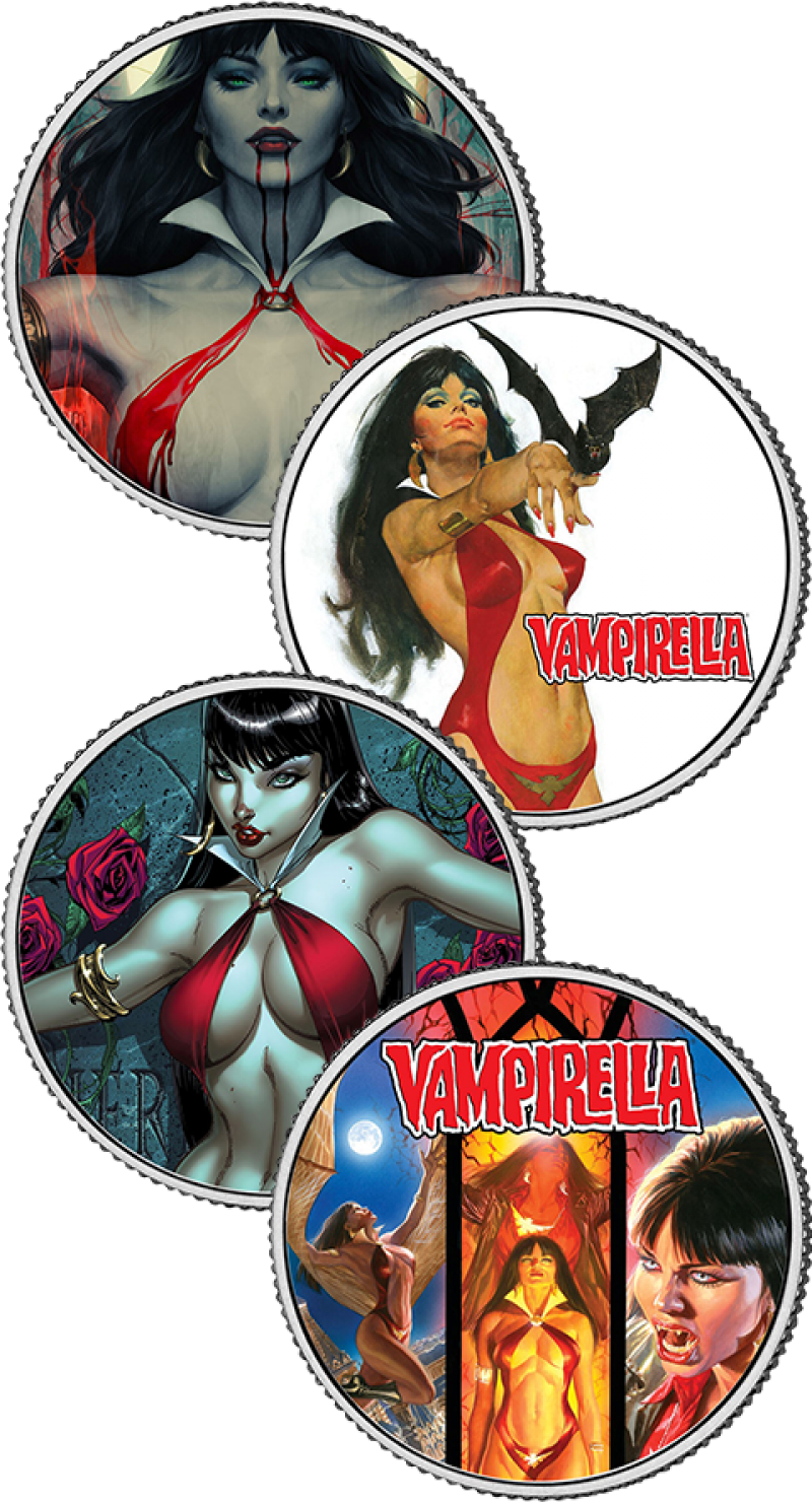 Vampirella 50th Anniversary Coin Set Coins by Dynamite Entertainment