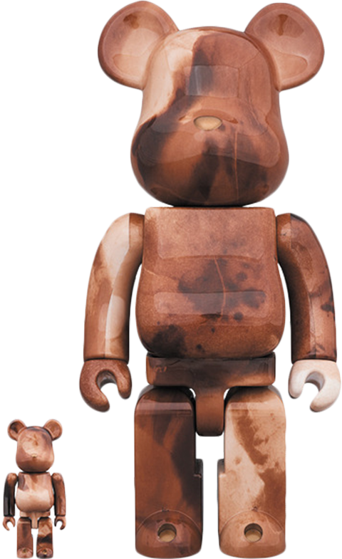 Medicom Be@rbrick 2019 Pushead #4 Marble Pattern 400% 100% bearbrick Set 2pcs 