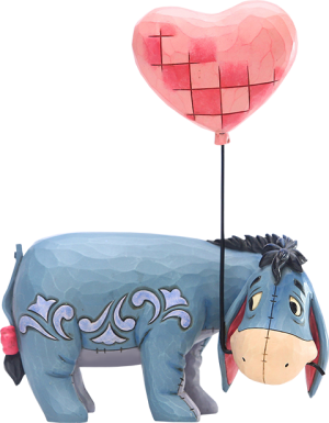 Eeyore with a Heart Balloon Figurine