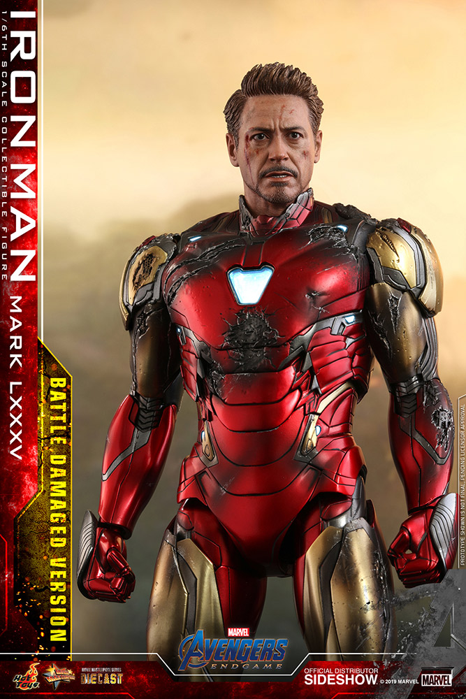 Iron Man Mark Lxxxv Battle Damaged Version Special Edition Sixth Scale Figure Sideshow Collectibles - roblox iron man battles war machine