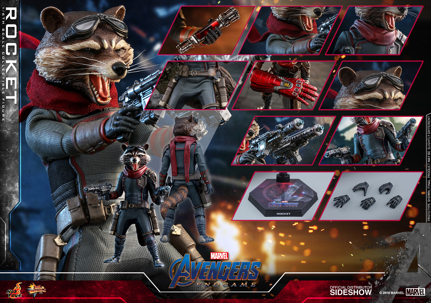 Rocket Sixth Scale Figure by Hot Toys 