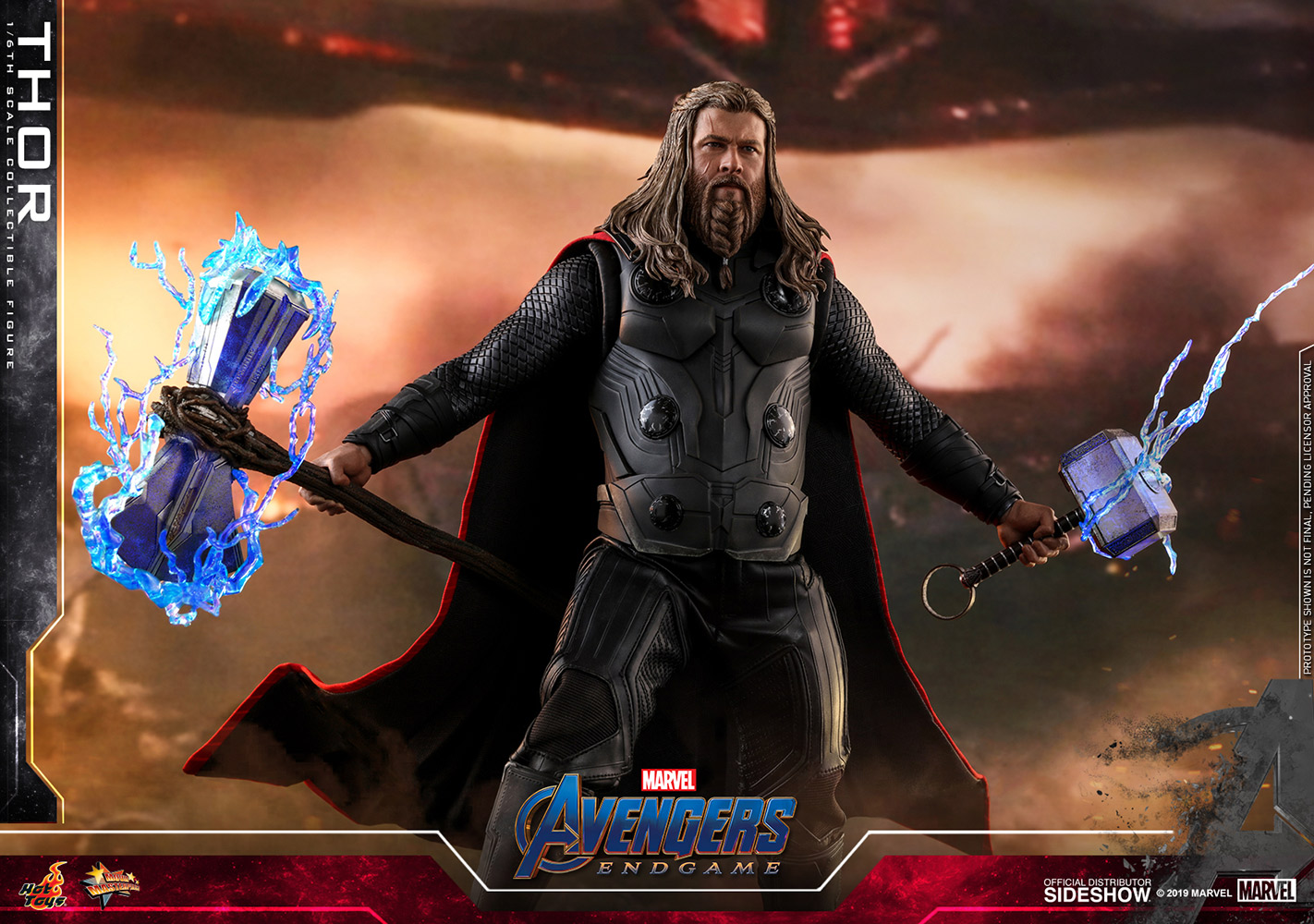 1/6 Hammer Toy Model For Avengers End game Thor For 12" Hot Toys Male Figure USA 