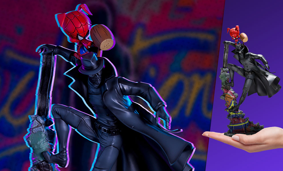 Gallery Feature Image of Noir and Spider-Ham 1:10 Scale Statue - Click to open image gallery