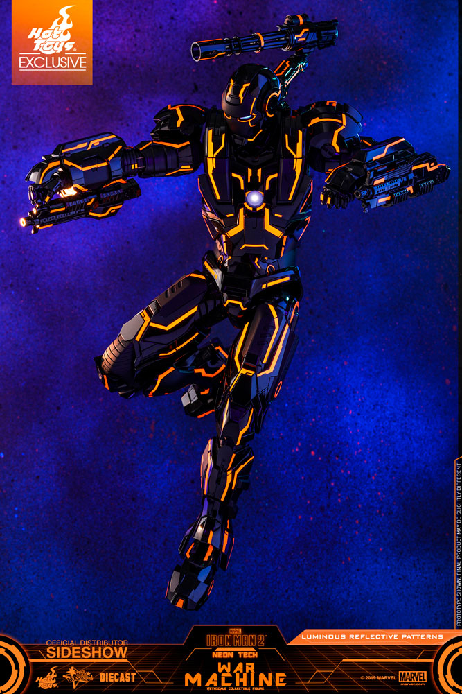 sideshow neon tech iron man