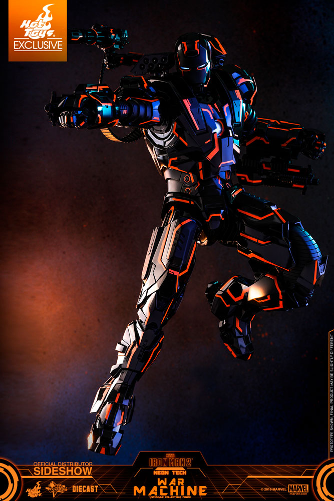 sideshow neon tech iron man