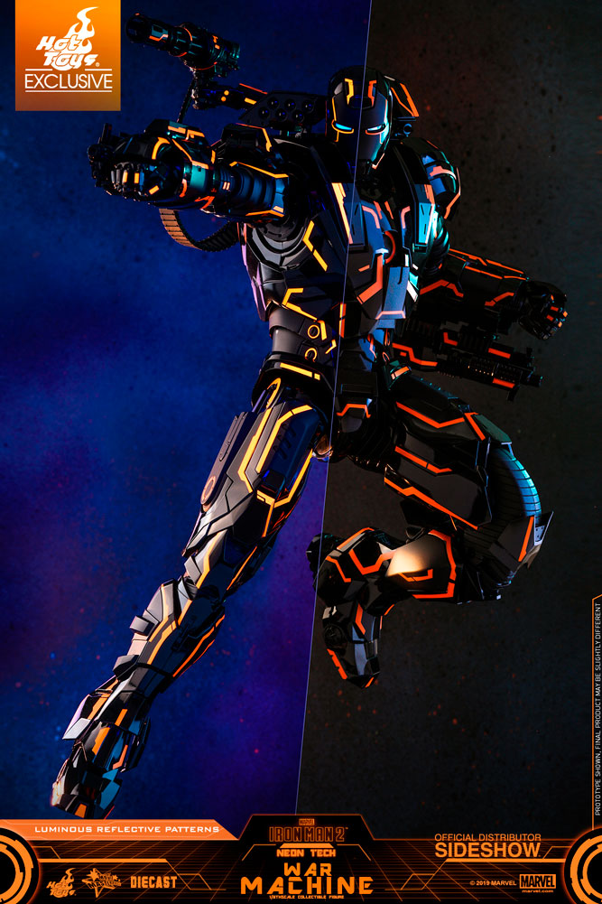 neon tech iron man sideshow