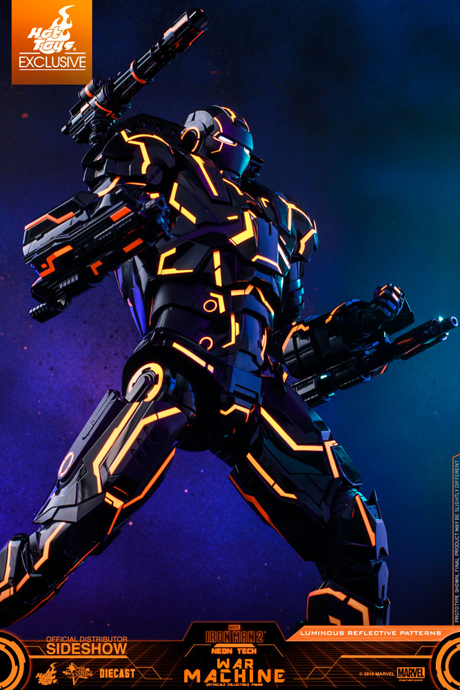 sideshow neon tech iron man