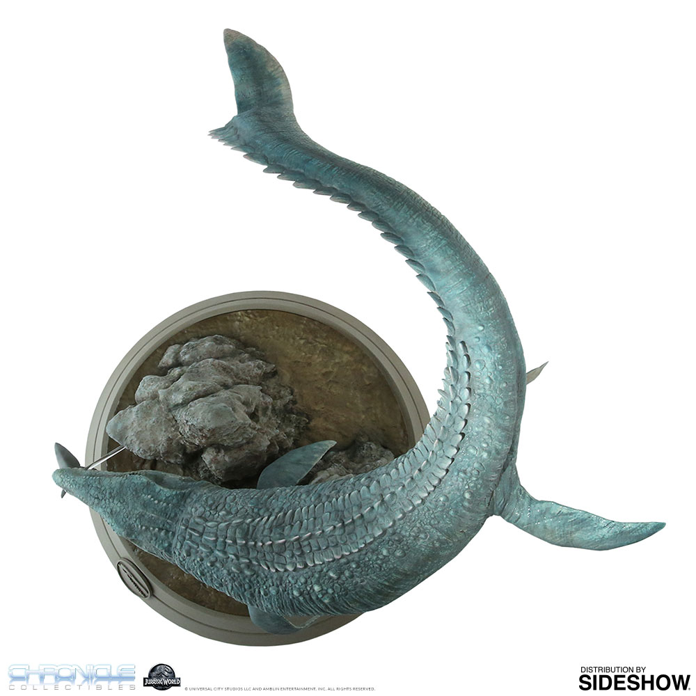 jurassic world mosasaurus statue