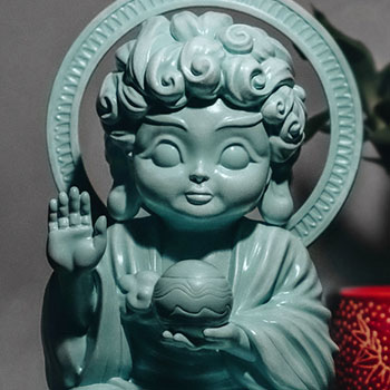 Mighty Jaxx Originals Hambuddha Celadon by Tik Ka From East
