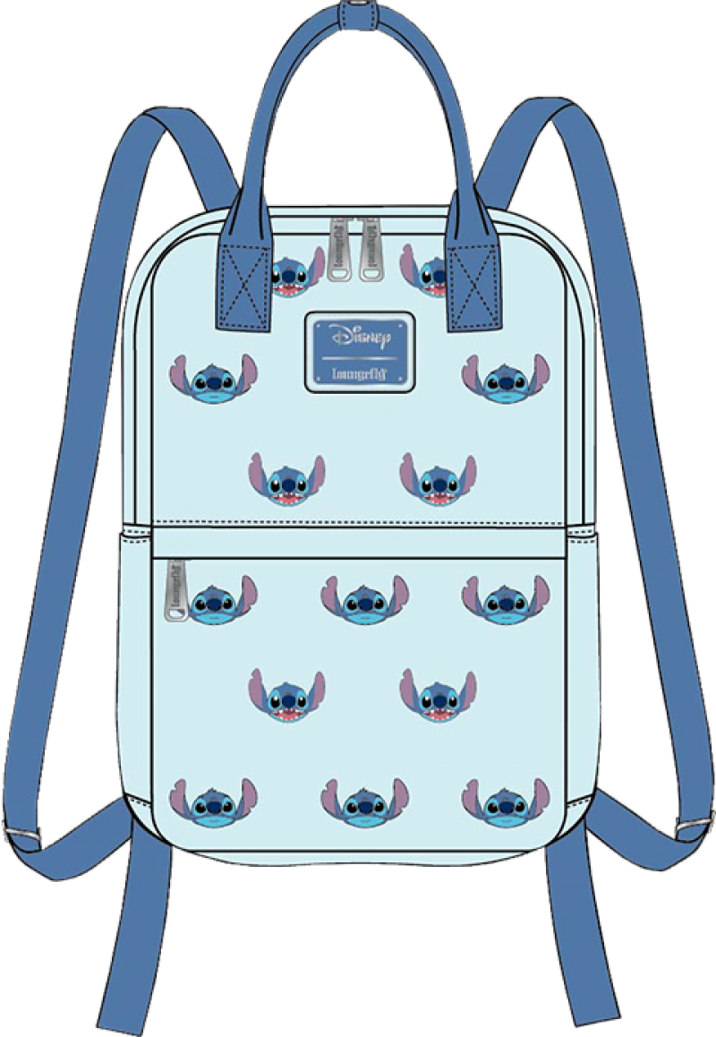 Stitch Canvas Mini Backpack Apparel by Loungefly