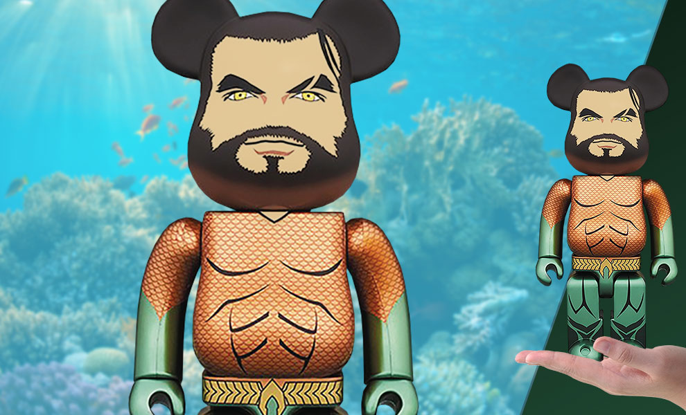 Be@rbrick Aquaman 400% Collectible Figure | Sideshow Collectibles