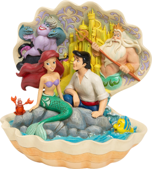 The Little Mermaid Shell Scene Figurine
